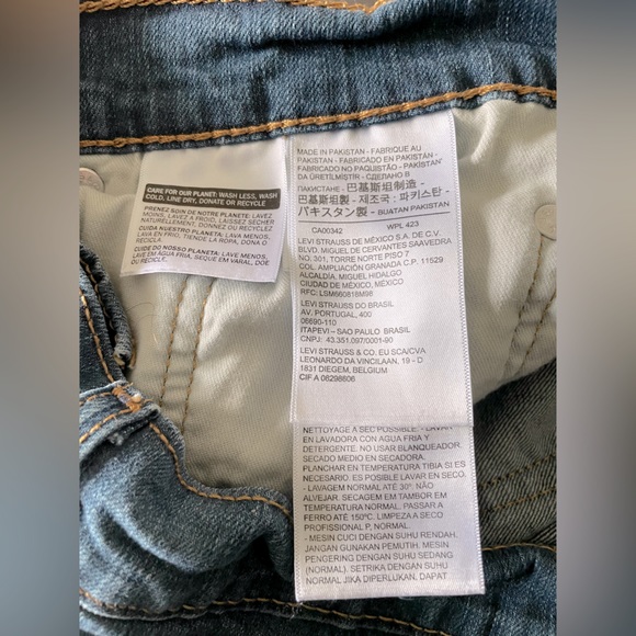 Levi's 505 Men's Size W 34 L 29 Regular Classic Straight Leg Jeans - Picture 8 of 10